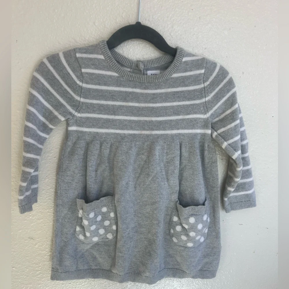 Gap Sweater Dress size 18-24 months color gray